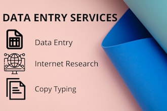 do simple data entry and internet research