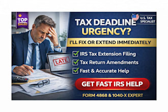 file your irs tax extension or amend your tax return fast
