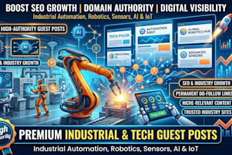 create and place content on premium industrial automation iot  robotics sites