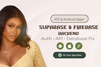 develop your supabase backend, database, and auth integration firebase