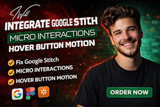 integrate google stitch micro interaction fix studio stitch hover button motion
