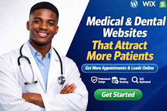 dental medical clinic homecare weightloss doctors wix wordpress website USA UK