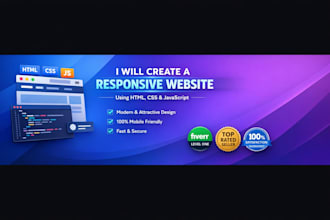 build responsive business websites with full stack development