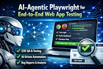 do QA with ai agentic playwright for end to end web app testing