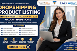 do tradewheel dropshipping product listing tradeford b2b wallmart marketplace
