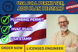 ca, mi, tx permit, adu permit, mep drawing, plumbing permit, hvac permit