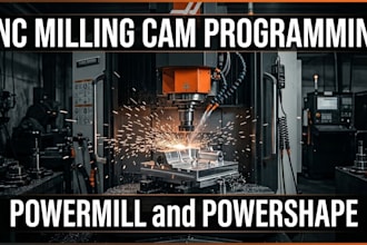 do cad cam programming for cnc milling using powermill and powershape