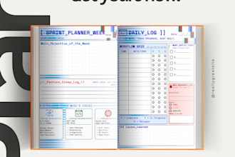 design custom minimalist printable planners and checklists