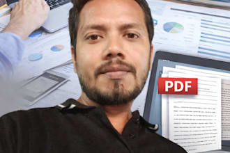 do data entry PDF conversion