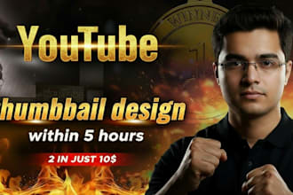 design CTR boosting yt thumbnail in 5 hours