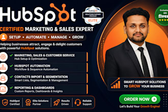 set up hubspot CRM, automation, and sales pipeline