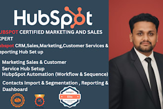 set up hubspot CRM, automation, and sales pipeline
