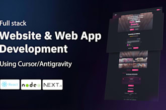 be your full stack website or webapp developer using cursor