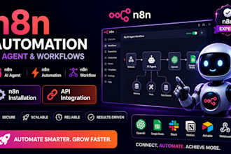n8n ai agent n8n automation n8n workflow installation n8n expert API integration