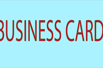 make creative and modern business cards