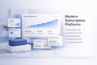 design and build a professional subscription and membership platform
