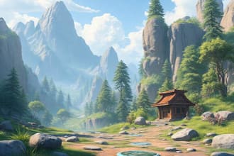 create 2d environment and game background for you