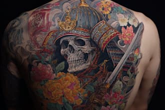 make a traditional japanese irezumi tattoo
