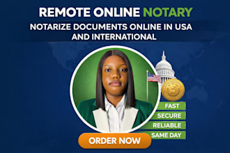 notarize documents remote USA and international florida notary public