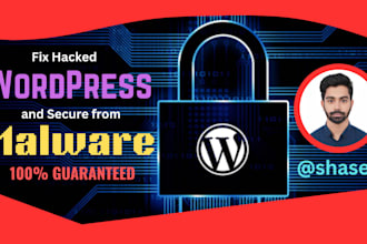 fix hacked wordpress website and secure from malware