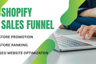 run a shopify marketing through sales funnel