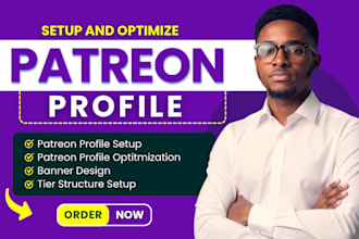 do professional patreon page setup and optimization