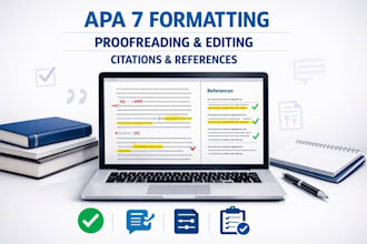 do apa 7 formatting proofreading editing citations and reference list