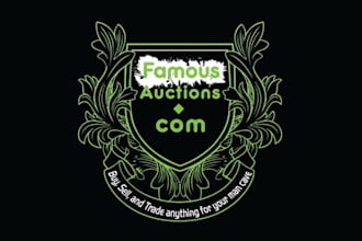 design professional modern logo for famous auctions