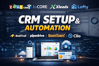 setup zoho crm kvcore xleads lofty crm website boldtrail pipedrive boomtown clio