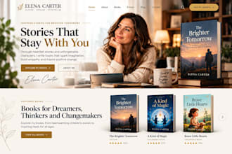design author website, children book author website, book landing page design