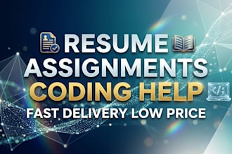 create resume do data entry and basic coding tasks fast