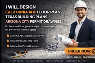 design california adu floor plan texas building plan arizona city permit drawing