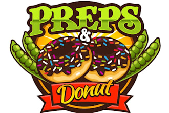 design modern donut logo with free vector files