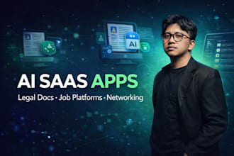 build ai saas app for legal documents, career networking platform, job searching