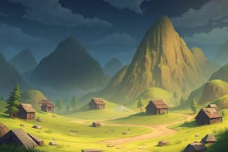 create 2d environment and game background for you
