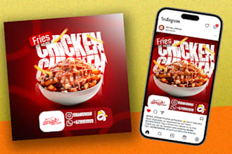 design food poster, flyer, poster and instagram ads