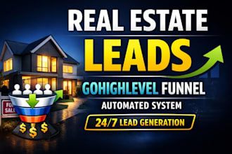 build gohighlevel real estate lead generation funnel automation ghl website