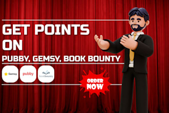 get snaps or points on pubby gemsy book bounty