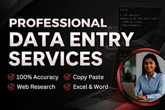 do 2 hours data entry, PDF to excel, copy paste work