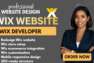 build wix website design, redesign wix website, wix online store with wix blog