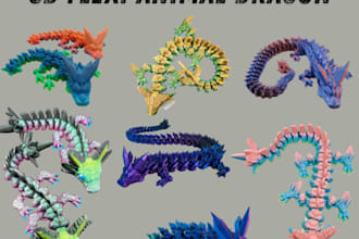 create cute 3d toy, action figure,3d figurines, toy design stl for 3d printing
