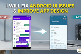 android UI issues and improve app design