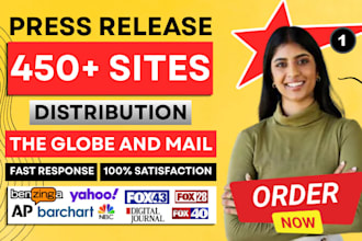 do press release distribution, press release writing and publish press release