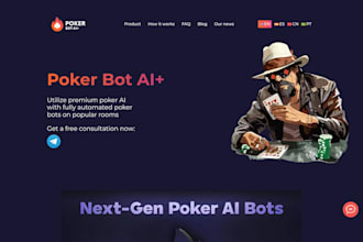 build ai poker bot, uefa bot, league club bot, laliga club and booking bot