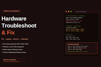 diagnose and fix your PC, laptop, or server hardware issues remotely