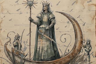 draw medieval illustration, art, miniatures