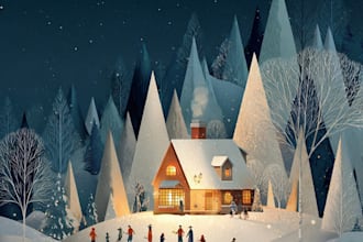 create festive holiday christmas design illustration