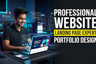 design a stunning wix portfolio or landing page