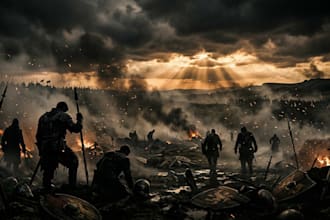 create epic cinematic war and battle music for trailers and films