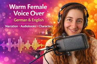 record female voice over for narration audiobooks and games
